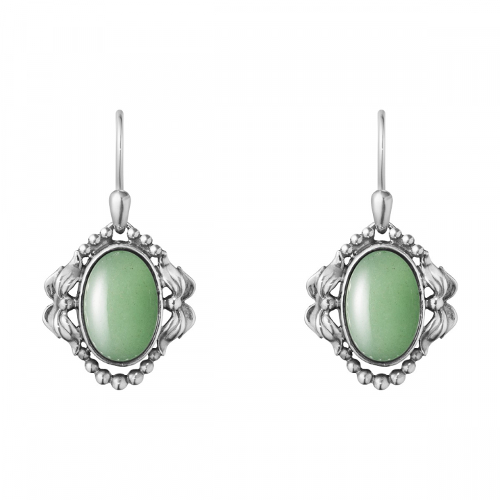 2022 HERITAGE Örhänge Silver LIGHT GREEN AVENTURINE