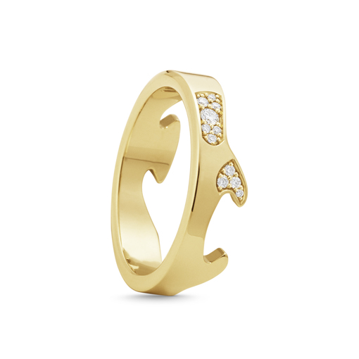 FUSION END Ring Diamant (Guld) i gruppen Ringar / Förlovning & vigselringar hos SCANDINAVIAN JEWELRY DESIGN (20001060)