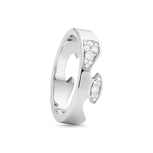 FUSION END Ring Diamant (Vitguld) i gruppen Ringar / Vitguldsringar hos SCANDINAVIAN JEWELRY DESIGN (20001062)