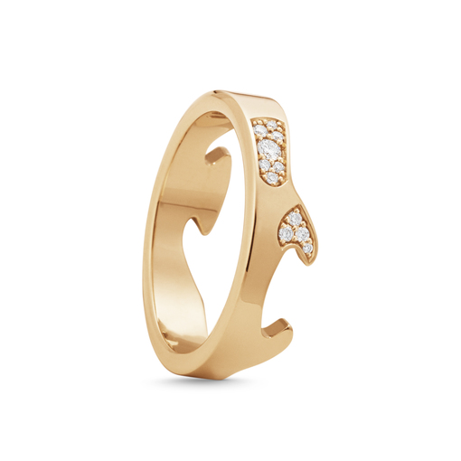 FUSION END Ring Diamant (Roséguld) i gruppen Ringar / Förlovning & vigselringar hos SCANDINAVIAN JEWELRY DESIGN (20001066)