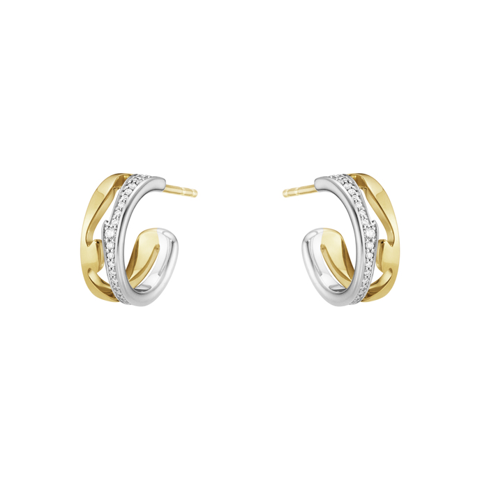 Georg Jensen FUSION OPEN EARHOOP PAVÉ 0.19ct