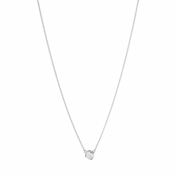 GJ SIGNATURE SOLITAIRE PENDANT White Gold DIAMOND 0.20 CT