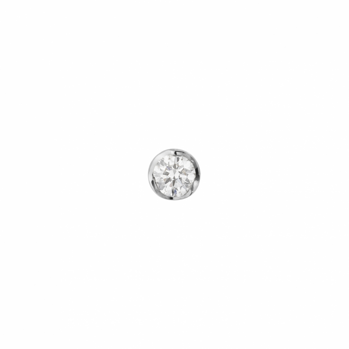 GJ SIGNATURE SOLITAIRE EARSTUD White Gold DIAMOND 0.05 CT (1st)