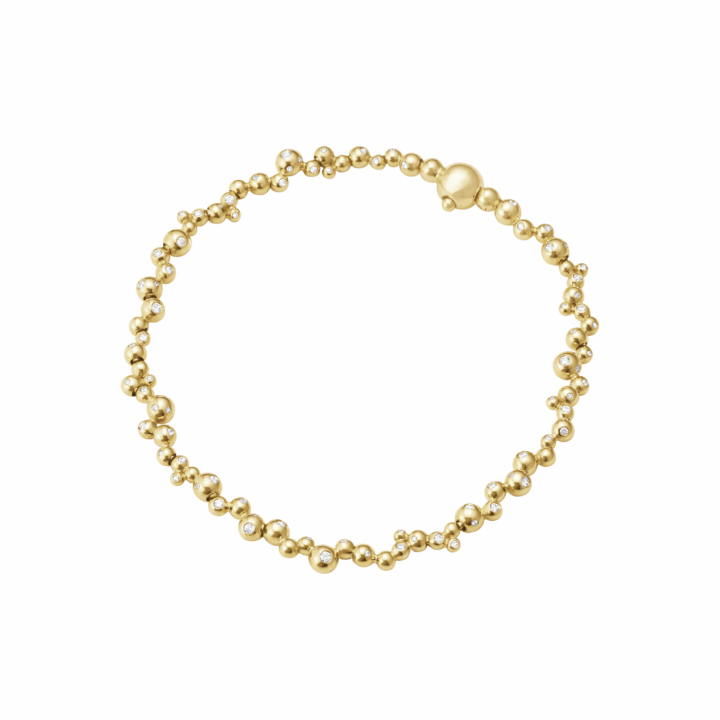 Georg Jensen GRAPE SLIM BRACELET GULD 0.39 CT M