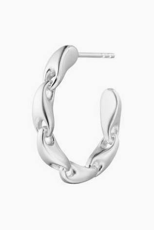 REFLECT CHAIN HOOP Silver, 1st i gruppen Örhängen / Silverörhängen hos SCANDINAVIAN JEWELRY DESIGN (20001515)