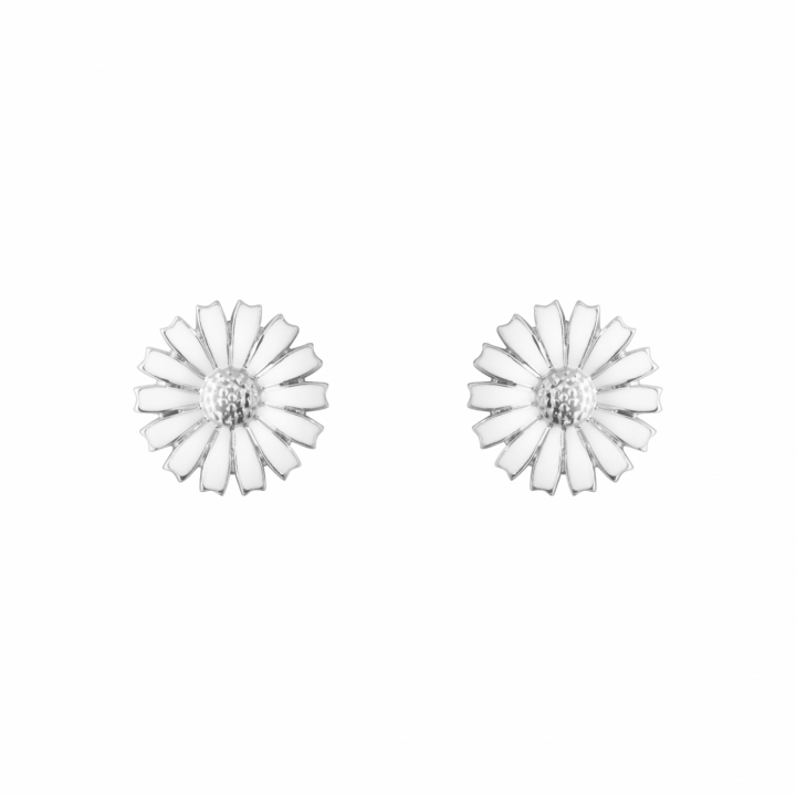 Georg Jensen DAISY EARSTUD WHITE 11MM