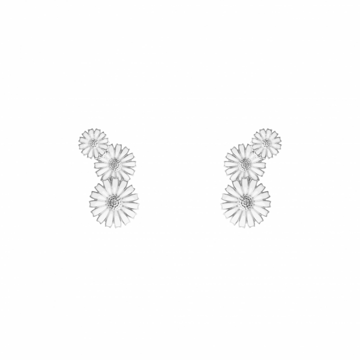 Georg Jensen DAISY 3 FL LAY EAR SI RH WHITE