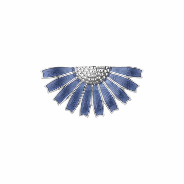 Georg Jensen DAISY HLF BRO SI RH BLUE 44MM