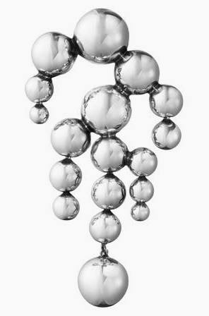 MOONLIGHT GRAPES Brosch Silver i gruppen Halsband / Silverhalsband hos SCANDINAVIAN JEWELRY DESIGN (20001599)