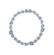 DAISY Halsband Silver BLUE i gruppen Halsband / Silverhalsband hos SCANDINAVIAN JEWELRY DESIGN (2000174300)