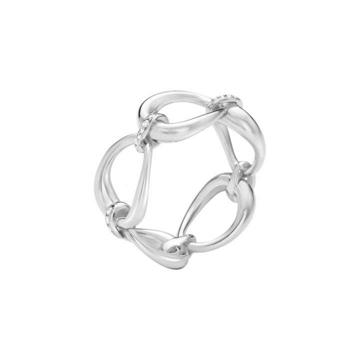 OFFSPRING Ring Silver Diamanter 0.14 CT i gruppen Ringar / Diamantringar hos SCANDINAVIAN JEWELRY DESIGN (20001827)