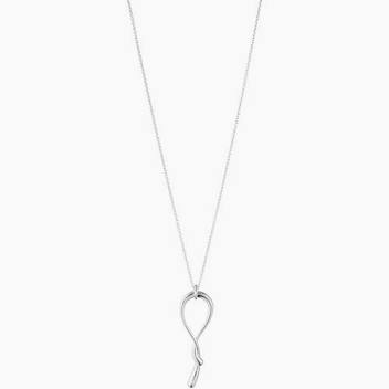MERCY SWIRL Halsband Silver i gruppen Halsband / Silverhalsband hos SCANDINAVIAN JEWELRY DESIGN (20001830)