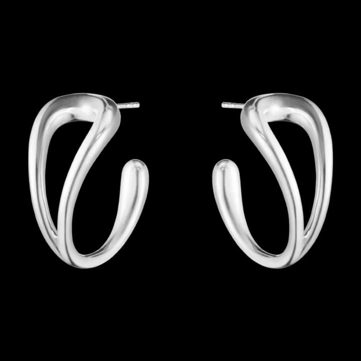 MERCY SWIRL Örhängen Silver i gruppen Örhängen / Silverörhängen hos SCANDINAVIAN JEWELRY DESIGN (20001840)