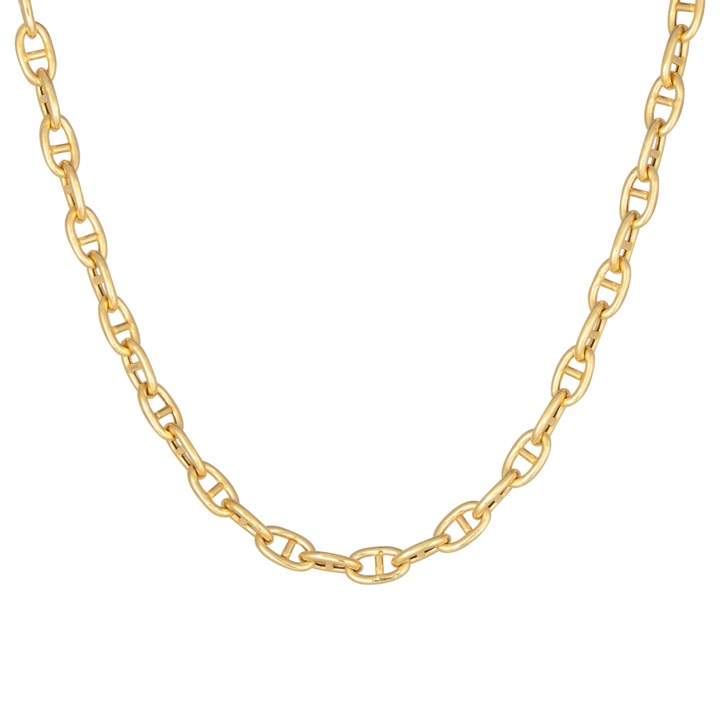 Victory chain halsband 45 cm Guld i gruppen Halsband / Guldhalsband hos SCANDINAVIAN JEWELRY DESIGN (2011020002)