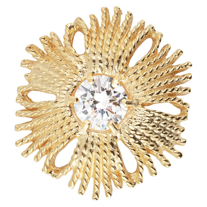 Gatsby big stone ring guld i gruppen Ringar hos SCANDINAVIAN JEWELRY DESIGN (2015520161V)