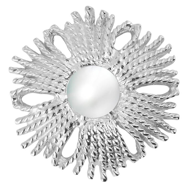 Gatsby big Pearl ring Silver i gruppen Ringar hos SCANDINAVIAN JEWELRY DESIGN (2015571161V)