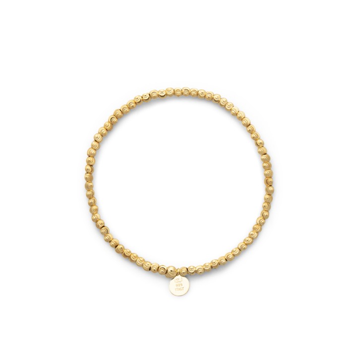 Product Image for CU JEWELLERY Cubic elastic brace armband plain guld 18 cm