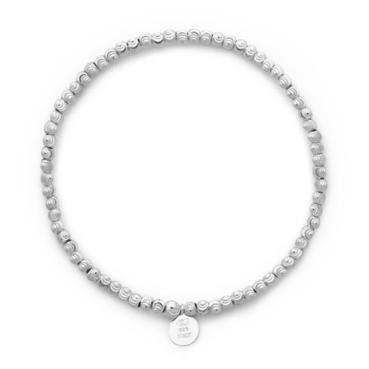 Cubic elastic brace armband plain Silver i gruppen Armband hos SCANDINAVIAN JEWELRY DESIGN (2111370161V)