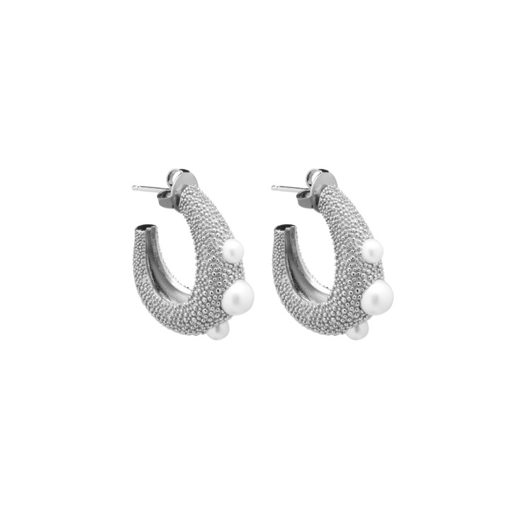 Pearl bubble big örhänge Silver i gruppen Örhängen / Pärlörhängen hos SCANDINAVIAN JEWELRY DESIGN (2115471001)