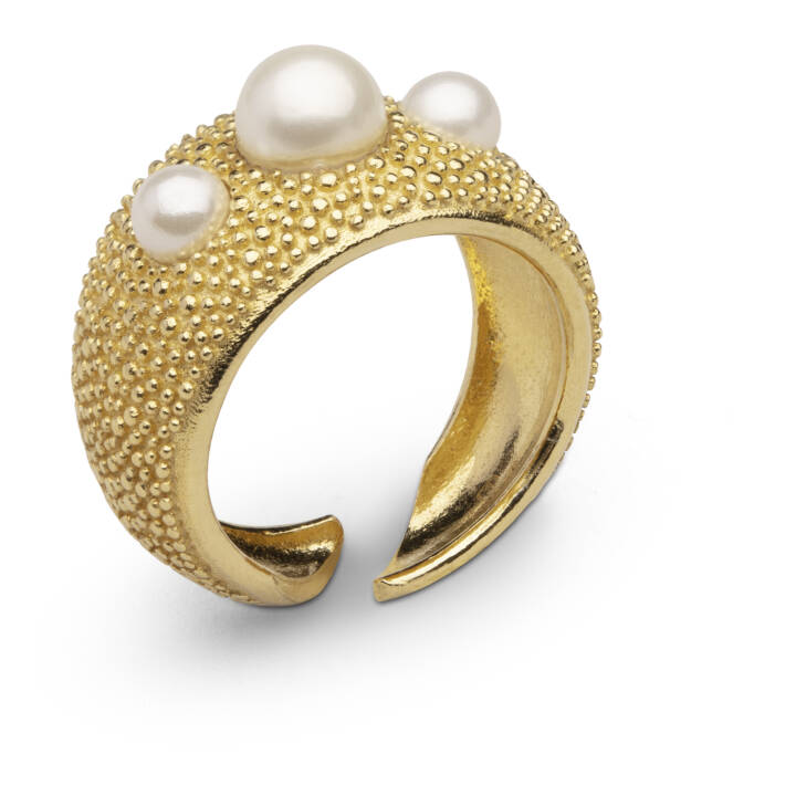 CU JEWELLERY Pearl bubble ring guld 16,5