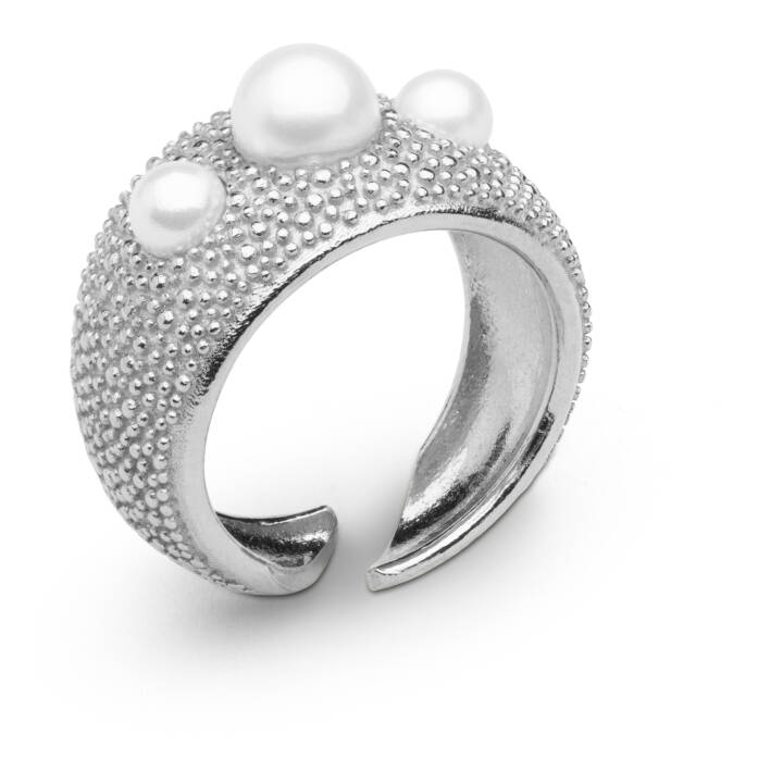 Pearl bubble ring Silver i gruppen Ringar hos SCANDINAVIAN JEWELRY DESIGN (2115571165V)
