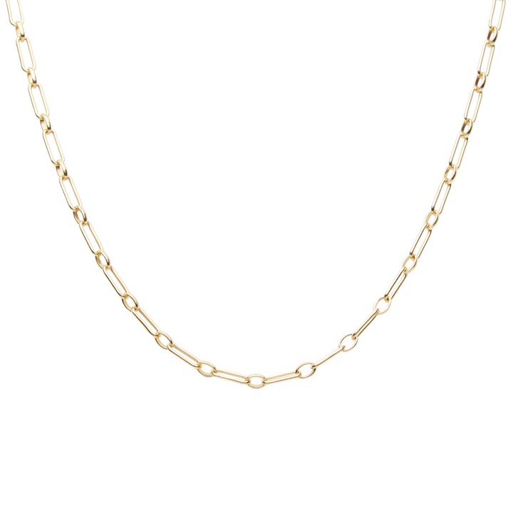 Globe clip neck gold 50 cm i gruppen Halsband / Guldhalsband hos SCANDINAVIAN JEWELRY DESIGN (2211120001)