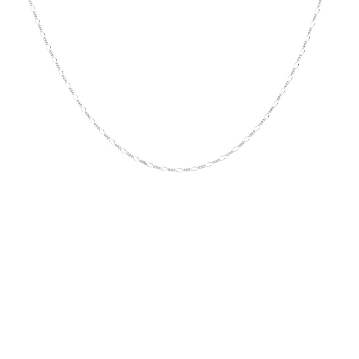 Figaro neck silver 40-45 cm i gruppen Halsband / Silverhalsband hos SCANDINAVIAN JEWELRY DESIGN (2214170002)