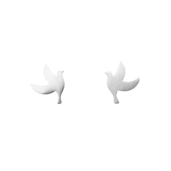 Peace small ear silver i gruppen Örhängen / Silverörhängen hos SCANDINAVIAN JEWELRY DESIGN (2216470004)