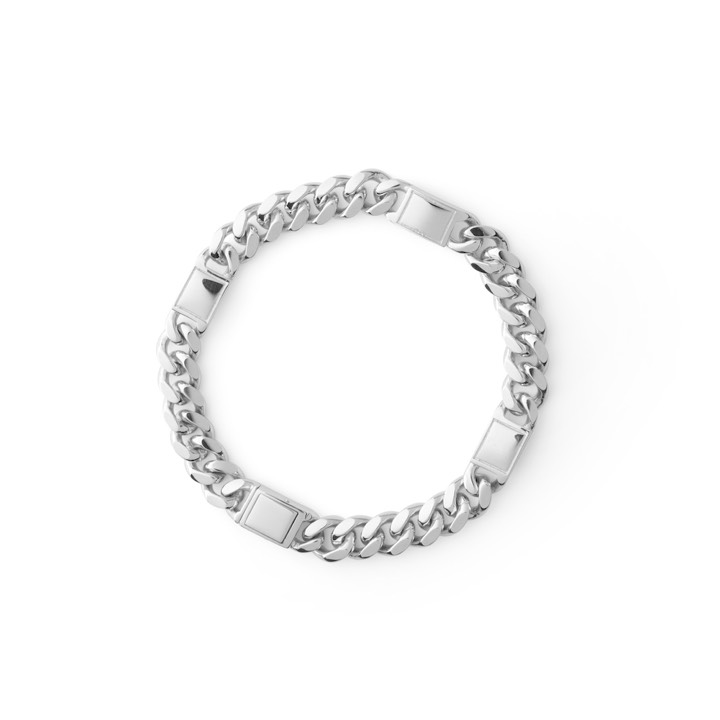 CU JEWELLERY Bear curb big brace silver