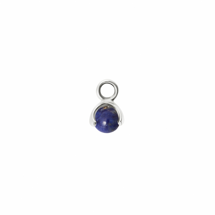 CU JEWELLERY Letters stone 9 lapis pend silver