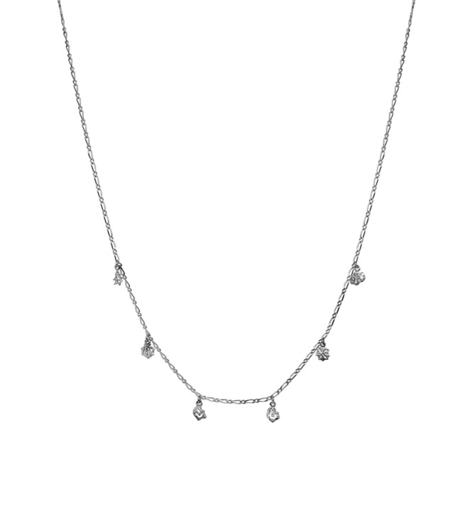 Adina halsband (silver) 41 cm i gruppen Halsband / Silverhalsband hos SCANDINAVIAN JEWELRY DESIGN (2571c)