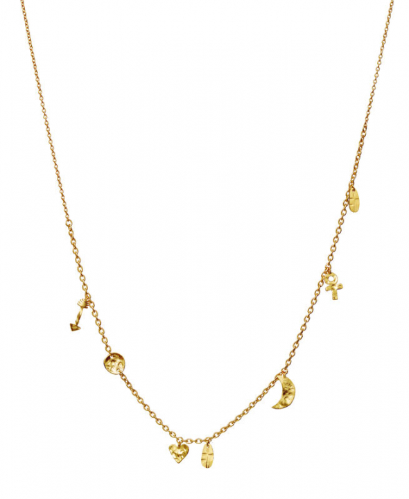 Cresida Halsband Guld i gruppen Halsband / Guldhalsband hos SCANDINAVIAN JEWELRY DESIGN (2677A)