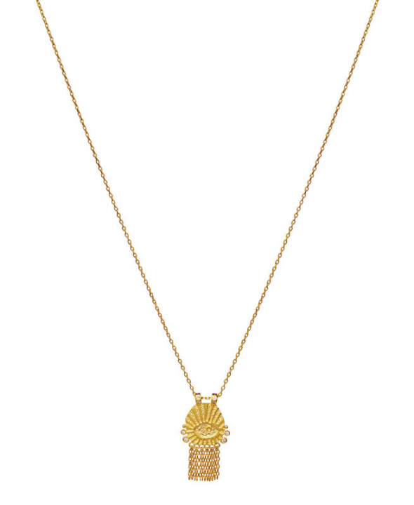 Theia Halsband Guld i gruppen Halsband / Guldhalsband hos SCANDINAVIAN JEWELRY DESIGN (2686A)