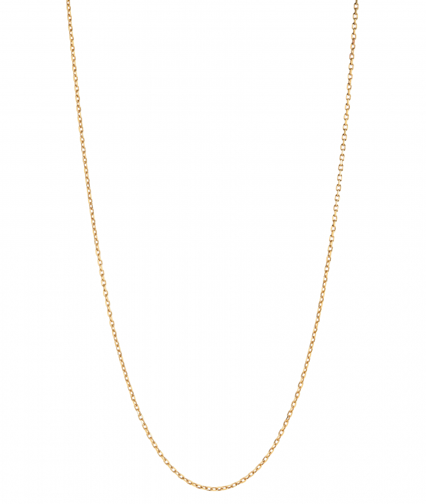 Chain 50 Adjustable Necklace 50 Goldplated Silver (One)