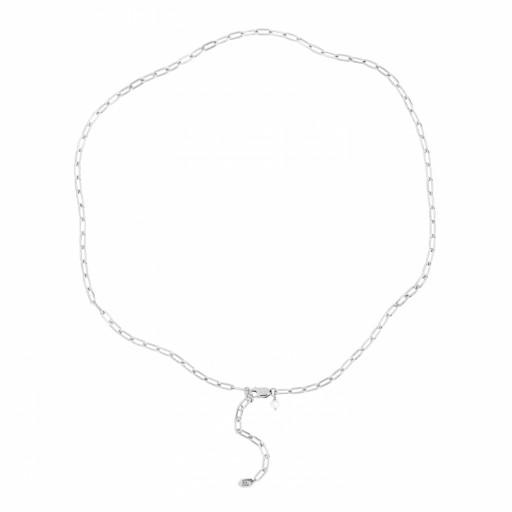 Gemma Necklace Silver i gruppen Halsband / Silverhalsband hos SCANDINAVIAN JEWELRY DESIGN (300402AG)