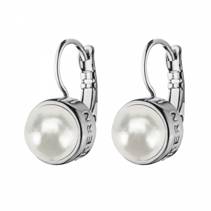 DYRBERG/KERN LULU Silver WHITE PEARL Örhänge