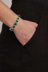 CONIAN SG GREEN Armband i gruppen Armband / Guldarmband hos SCANDINAVIAN JEWELRY DESIGN (341377)