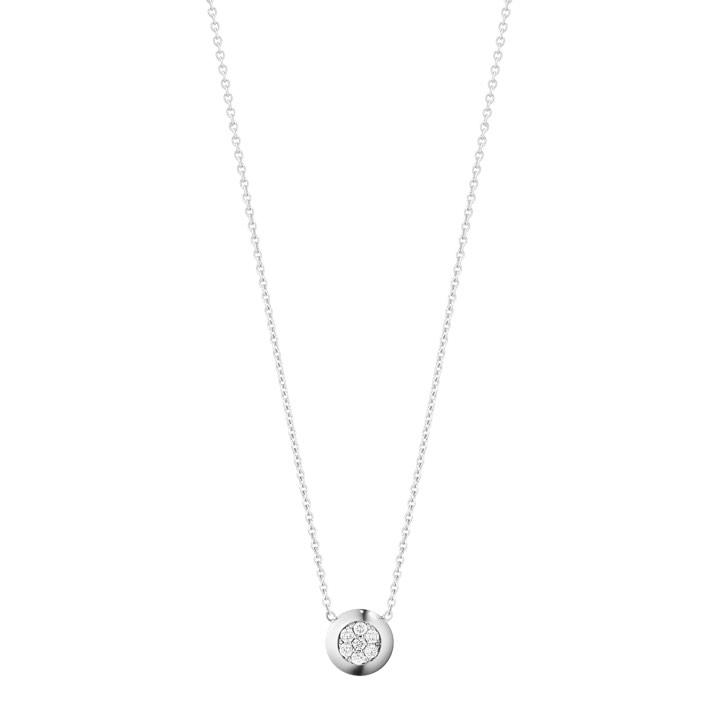 AURORA Hängsmycke Vitguld Diamant PAVÉ 0.10 ct CT i gruppen Halsband / Diamanthalsband hos SCANDINAVIAN JEWELRY DESIGN (3517137)