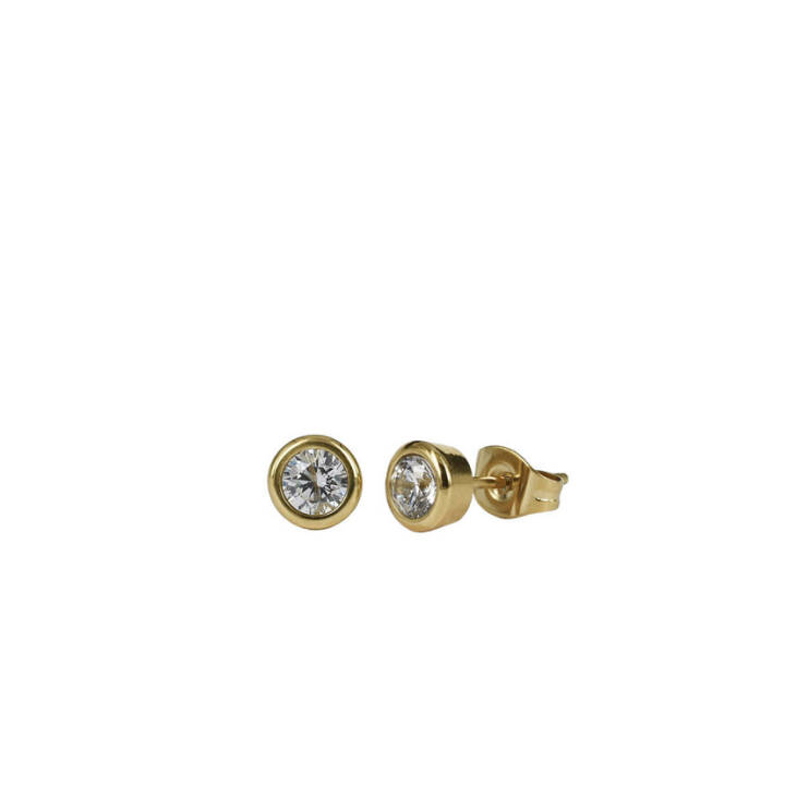 LILLY 4 mm örhänge Guld i gruppen Örhängen / Guldörhängen hos SCANDINAVIAN JEWELRY DESIGN (357644)