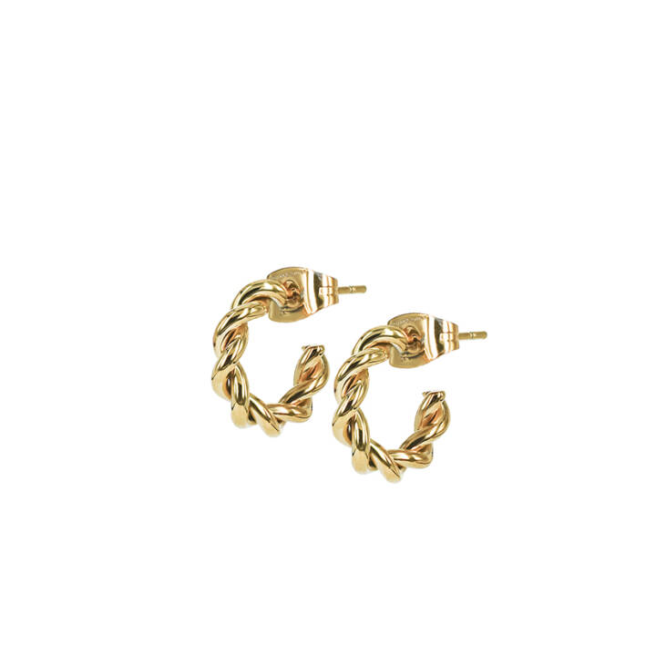 TWIST Mini örhänge Guld i gruppen Örhängen / Guldörhängen hos SCANDINAVIAN JEWELRY DESIGN (359112)