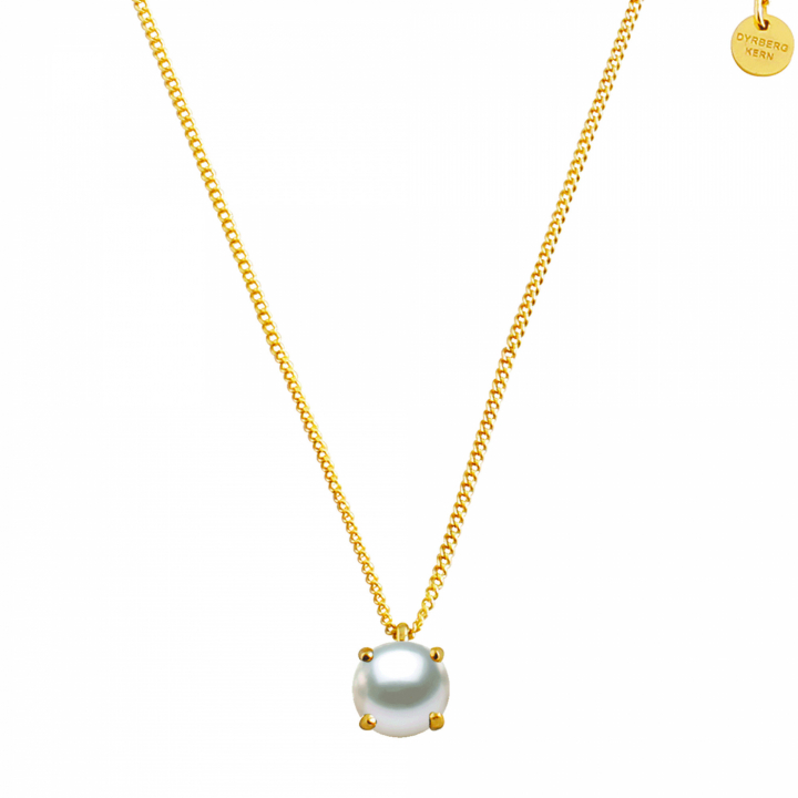 DYRBERG/KERN MANNY Guld WHITE PEARL Halsband