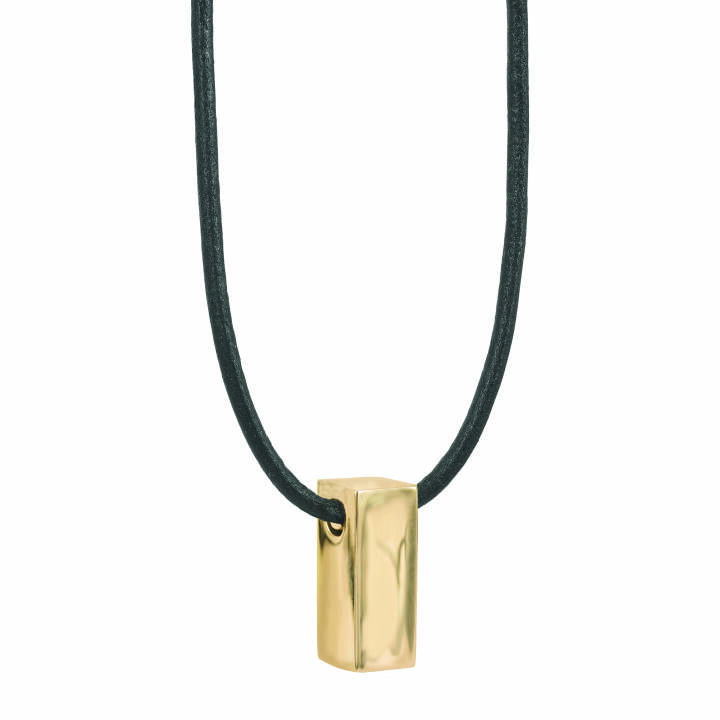 AROCK TIM Leather halsband Guld