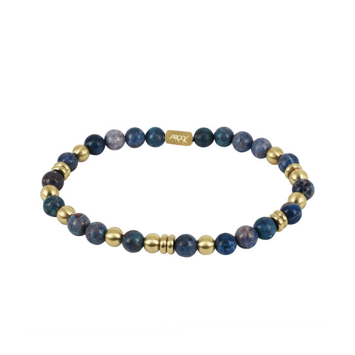 AROCK EDDIE armband Navy/Guld