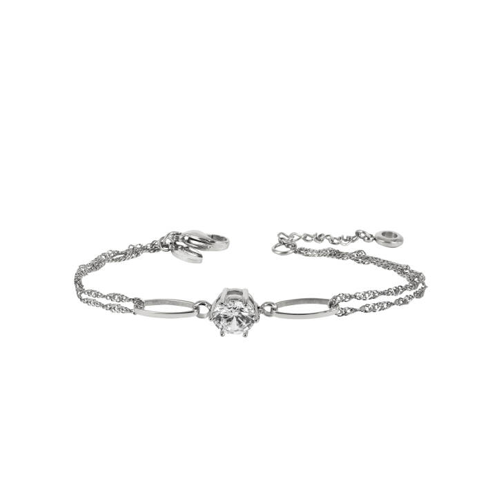 astrid&agnes NOVA Crystal armband Stål