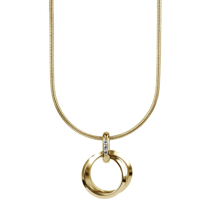 CAROLIN halsband Guld/Guld i gruppen Halsband / Guldhalsband hos SCANDINAVIAN JEWELRY DESIGN (370520)
