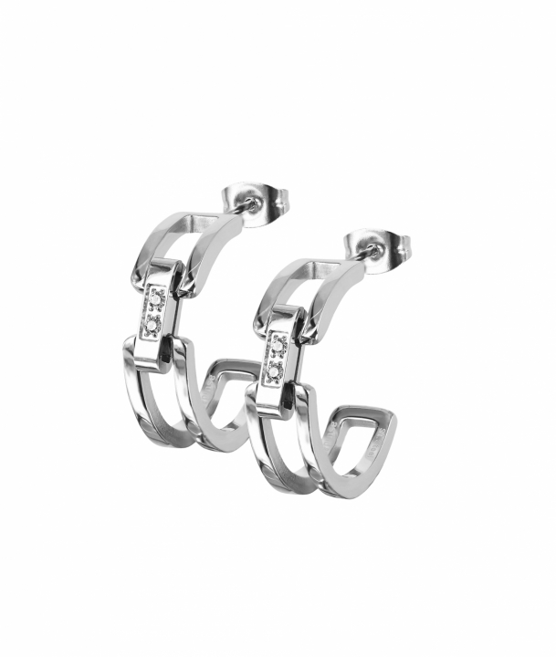 CHERRIE Crystal Örhänge Stål i gruppen Örhängen / Silverörhängen hos SCANDINAVIAN JEWELRY DESIGN (372043)