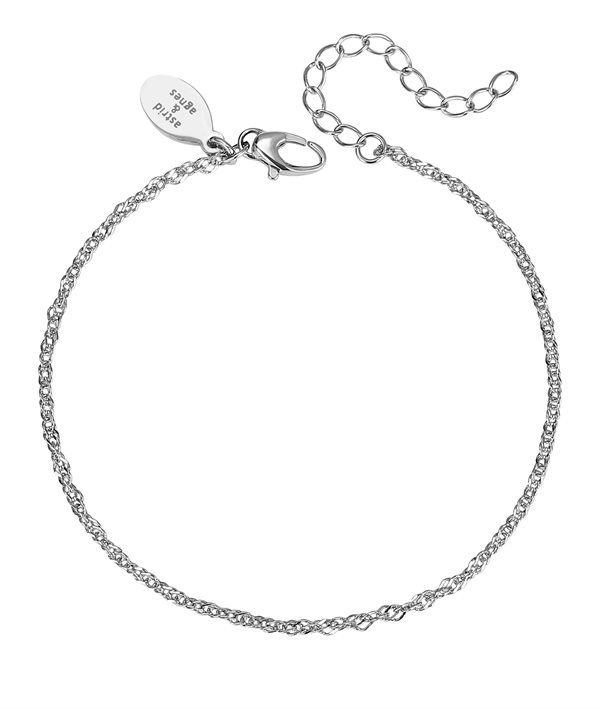 Nora Armband Stål i gruppen Armband / Silverarmband hos SCANDINAVIAN JEWELRY DESIGN (374757)