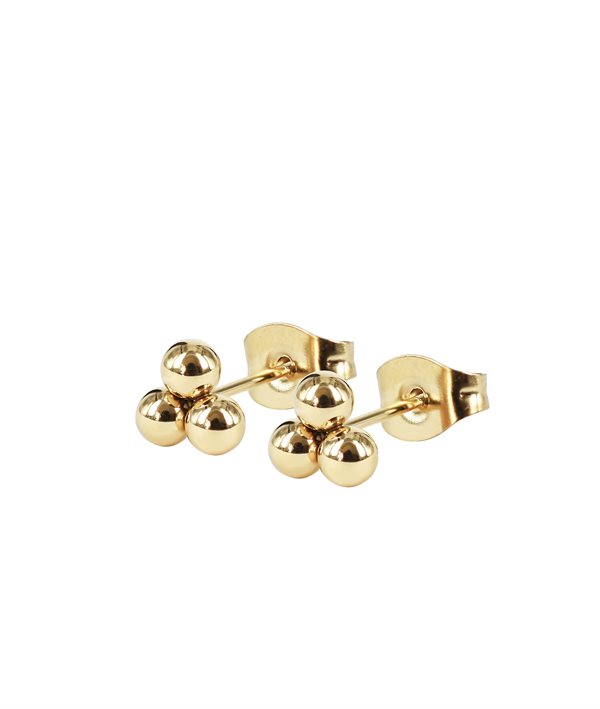 ANNIE Dots Örhängen Guld i gruppen Örhängen / Guldörhängen hos SCANDINAVIAN JEWELRY DESIGN (374962)