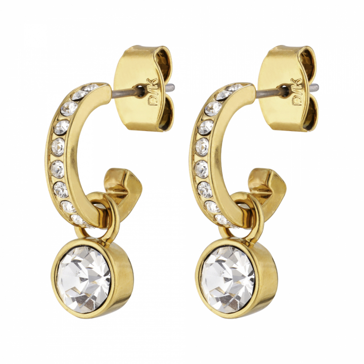 DESSA Guld CRYSTAL Örhänge i gruppen Örhängen / Guldörhängen hos SCANDINAVIAN JEWELRY DESIGN (380062)