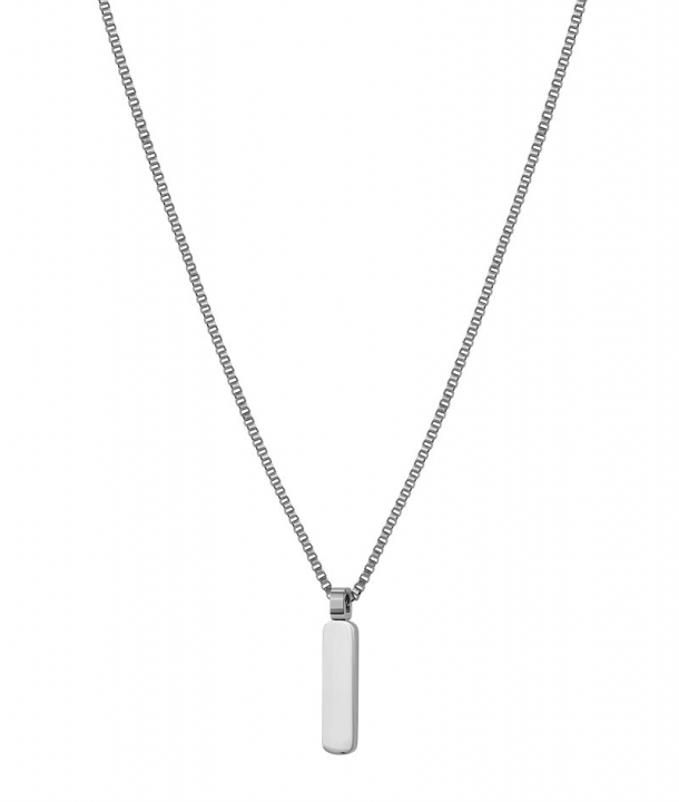 BOONE Plate Halsband Stål i gruppen Halsband / Silverhalsband hos SCANDINAVIAN JEWELRY DESIGN (380420)